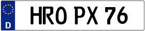 Trailer License Plate